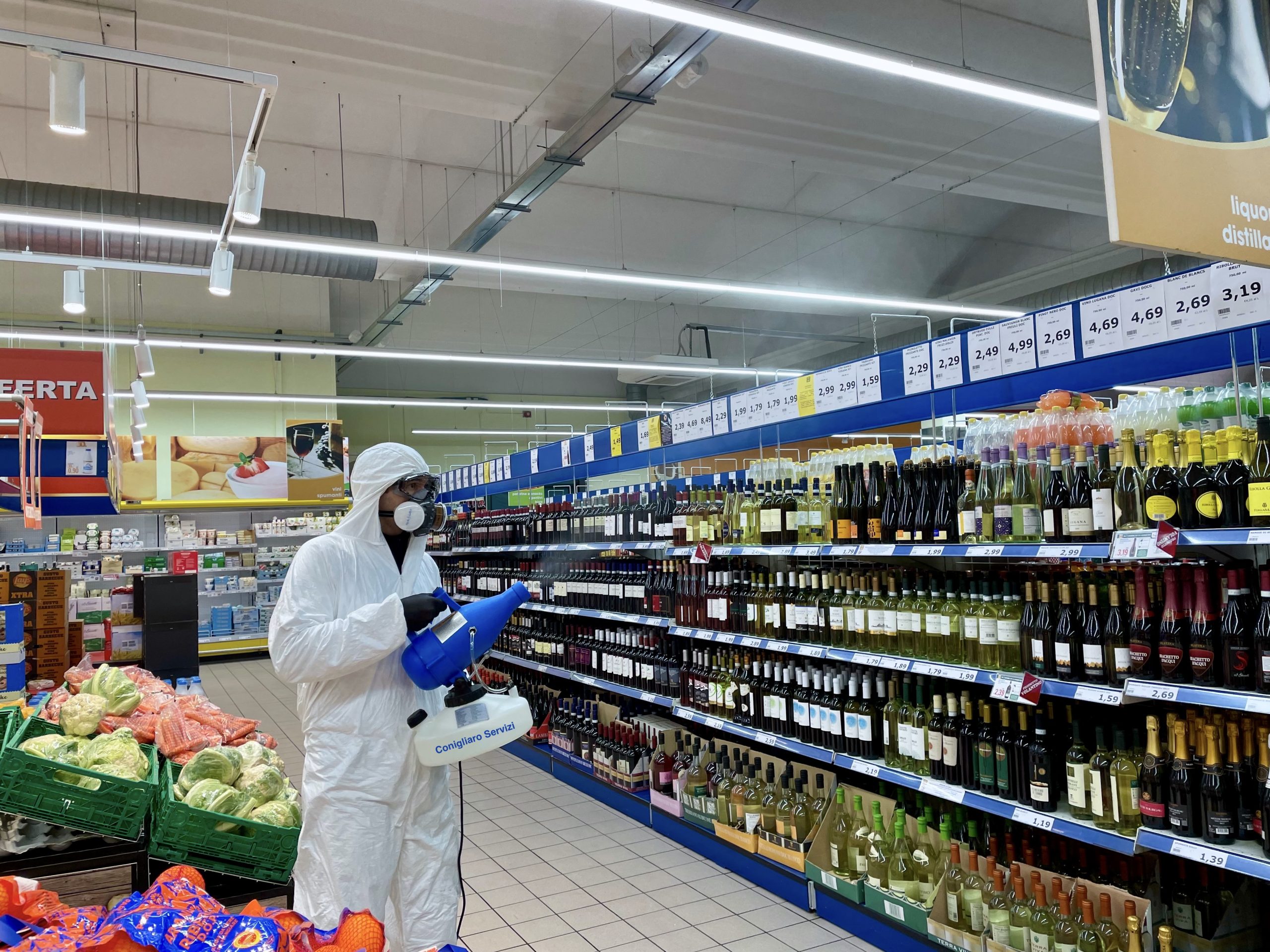 Sanificazione MD Supermercato